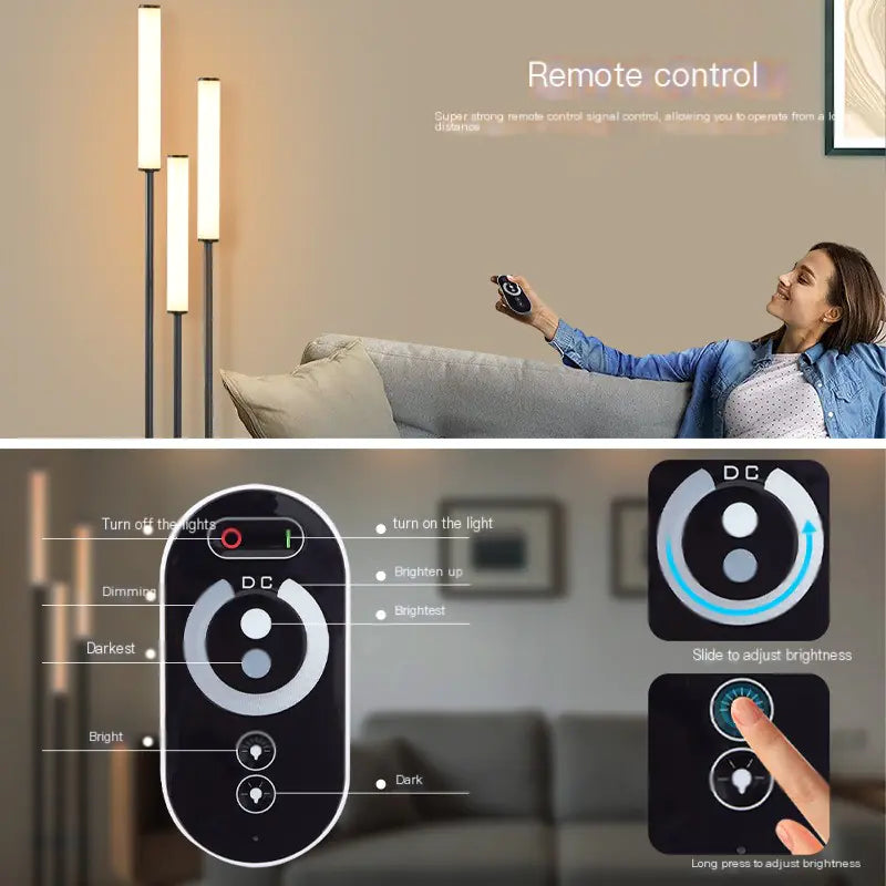 Chic Triple-Head LED Floor Lamp