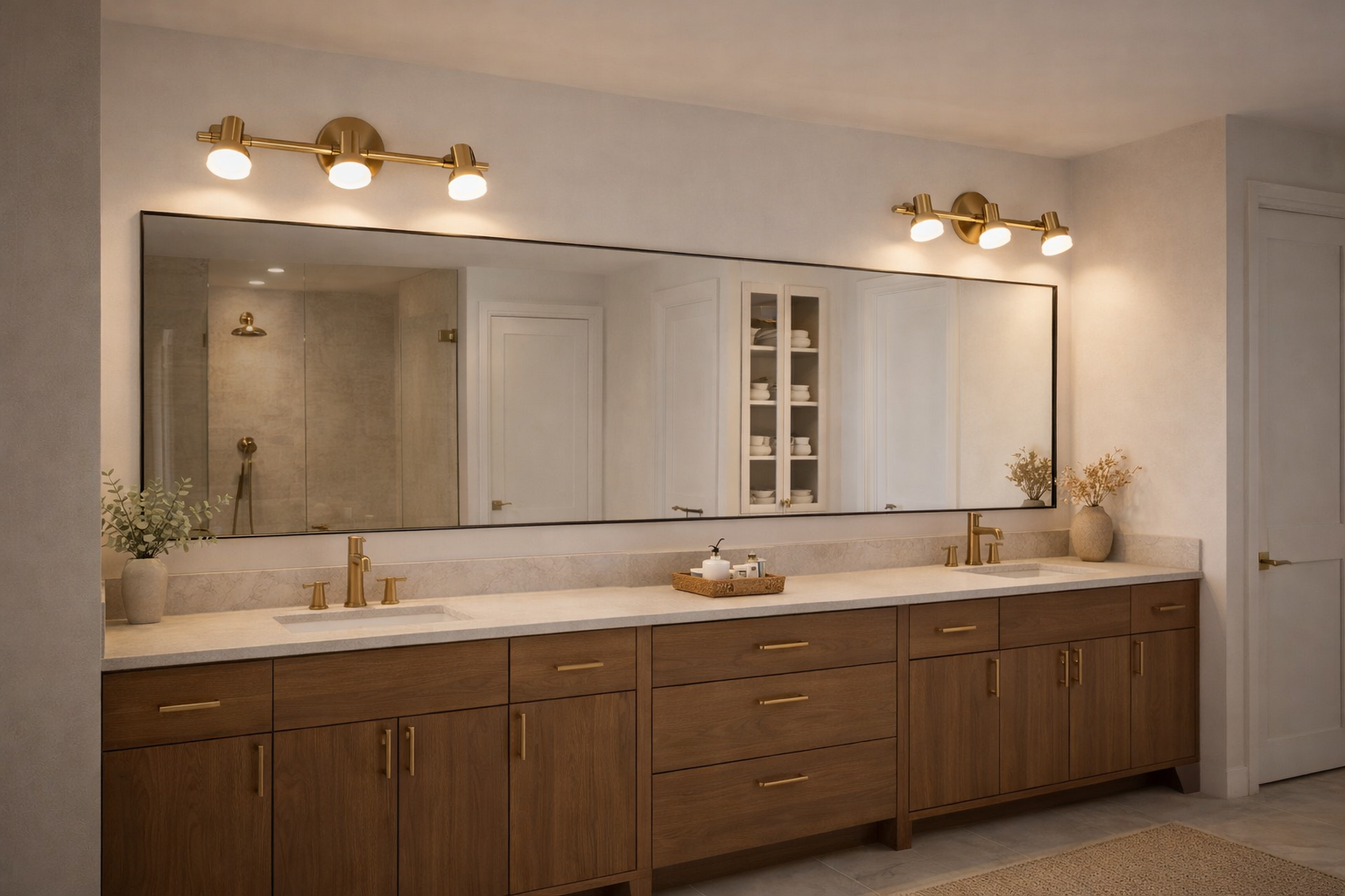 Modern Copper Wall Light for Bathroom Vanity Mirror