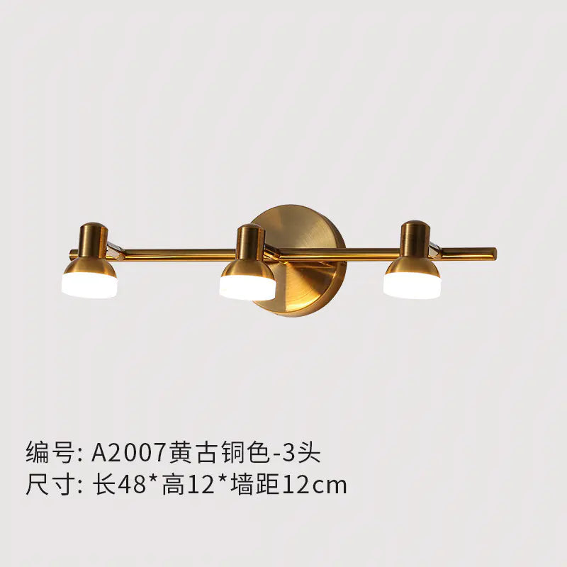 Modern Copper Wall Light for Bathroom Vanity Mirror