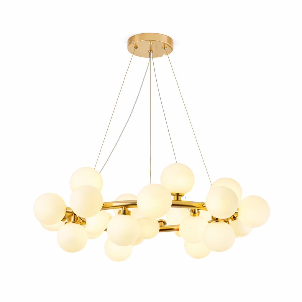 Chic Multi-Sphere Chandelier