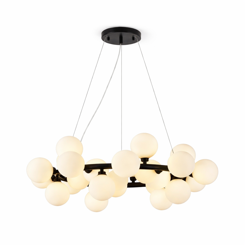 Chic Multi-Sphere Chandelier