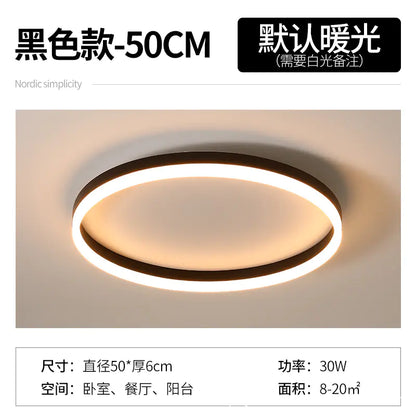 Modern Minimalist LED Ceiling Light for Bedroom & Study