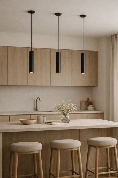 Modern Minimalist LED Cylinder Pendant Light