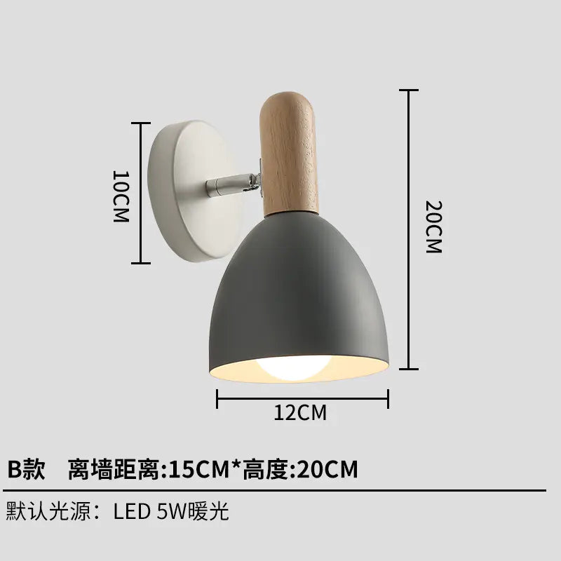 Nordic Style Modern Wall Lamp for Bedroom and Corridor