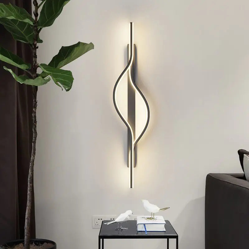 Modern Minimalist Long LED Wall Light for Bedroom