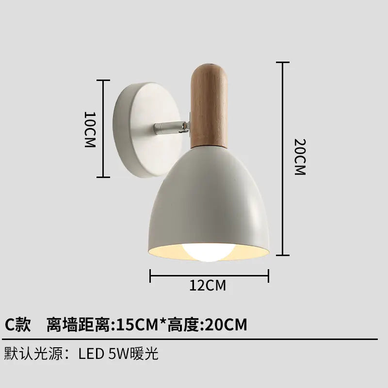 Nordic Style Modern Wall Lamp for Bedroom and Corridor