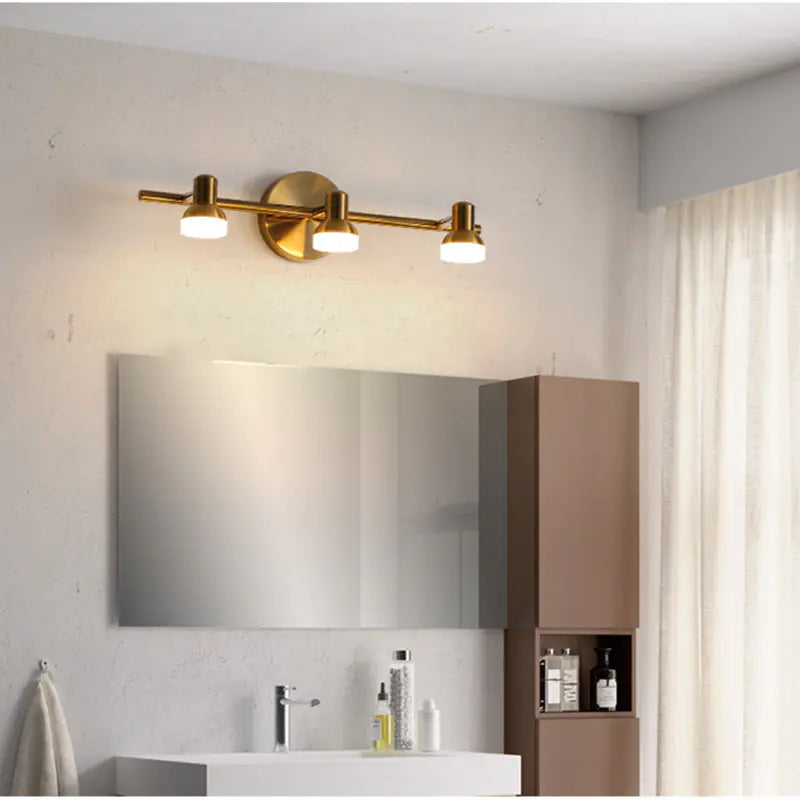 Modern Copper Wall Light for Bathroom Vanity Mirror