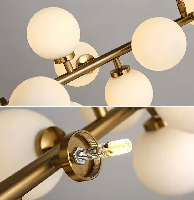 Chic Multi-Sphere Chandelier