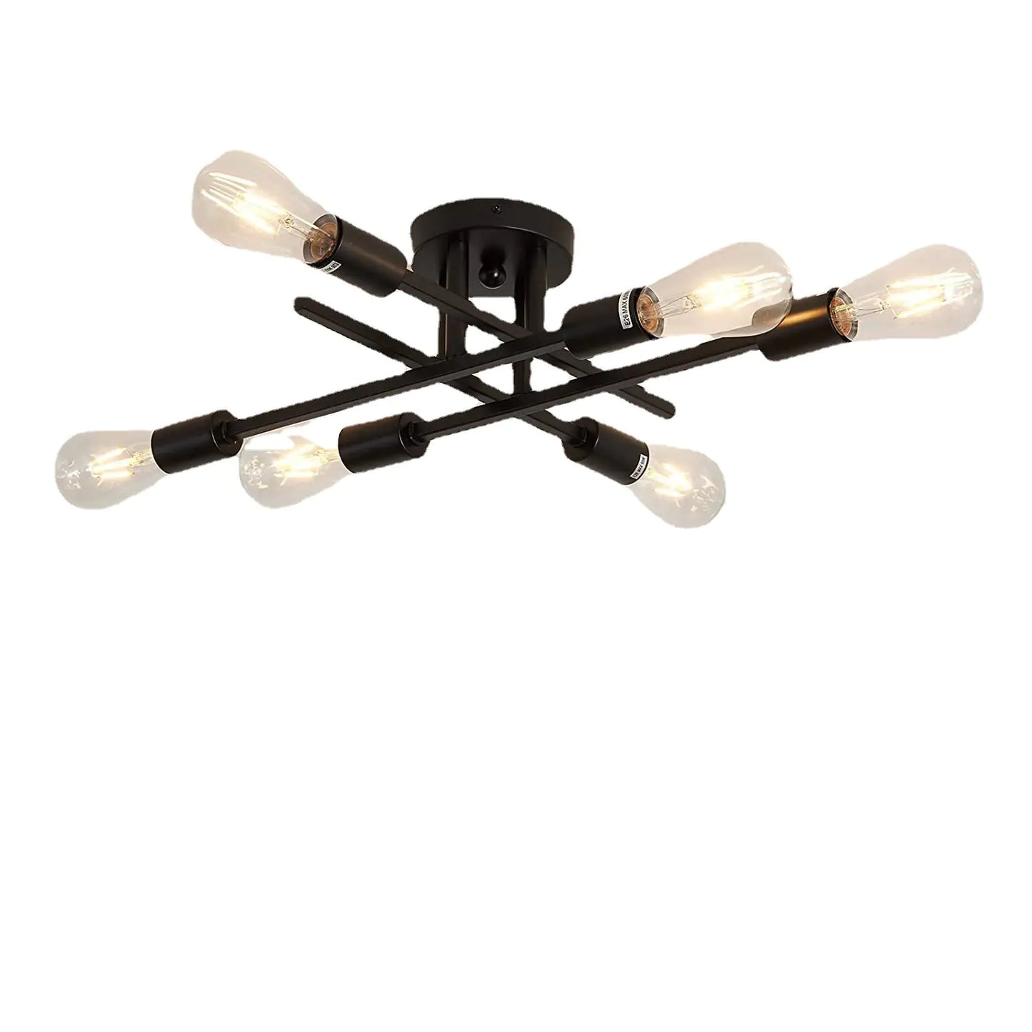 Retro Iron Ceiling Lamp for Homes & Cafes
