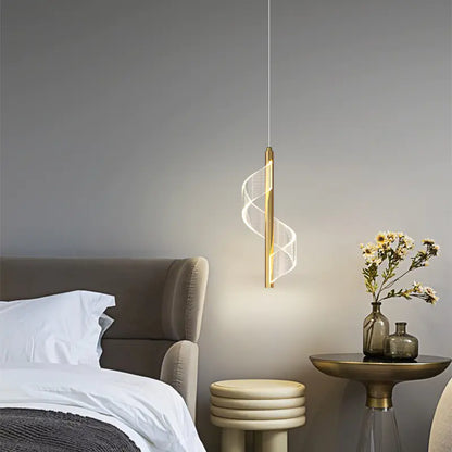 Modern Minimalist Single Pendant Light for Bedroom