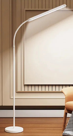 LED Floor Lamp with Adjustable Gooseneck and Remote Control