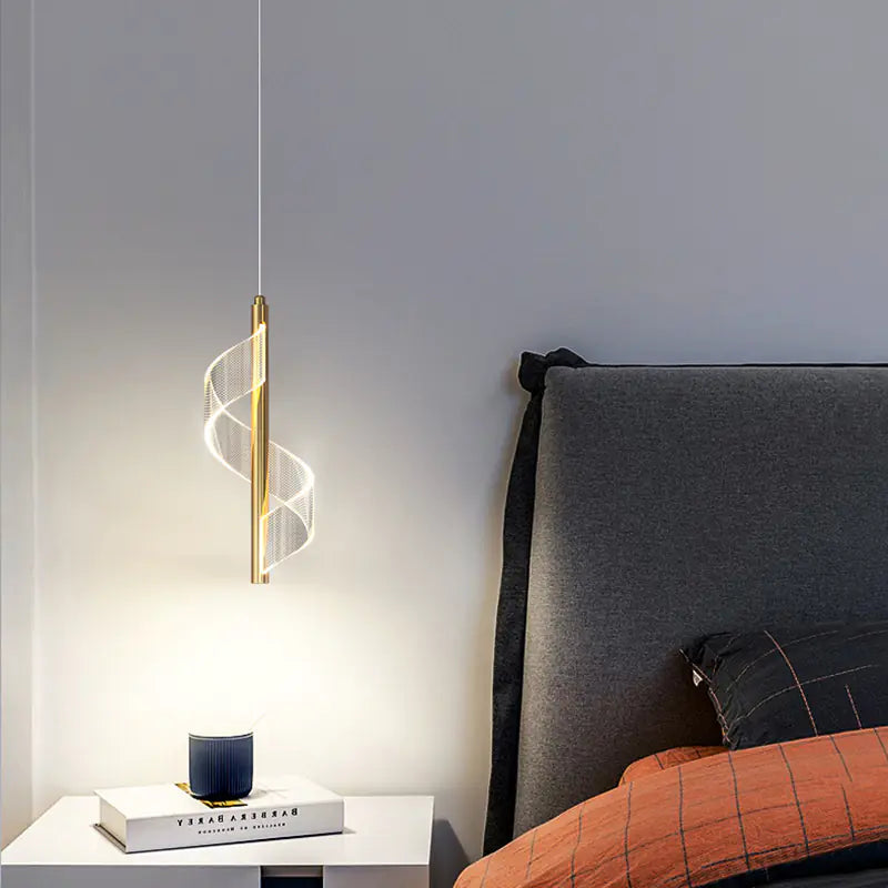 Modern Minimalist Single Pendant Light for Bedroom