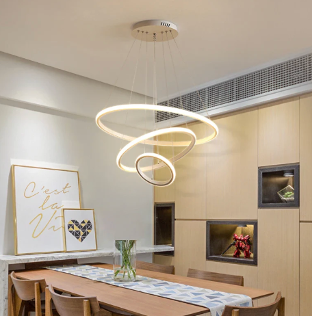 Smart Gold Chandelier for Modern Living