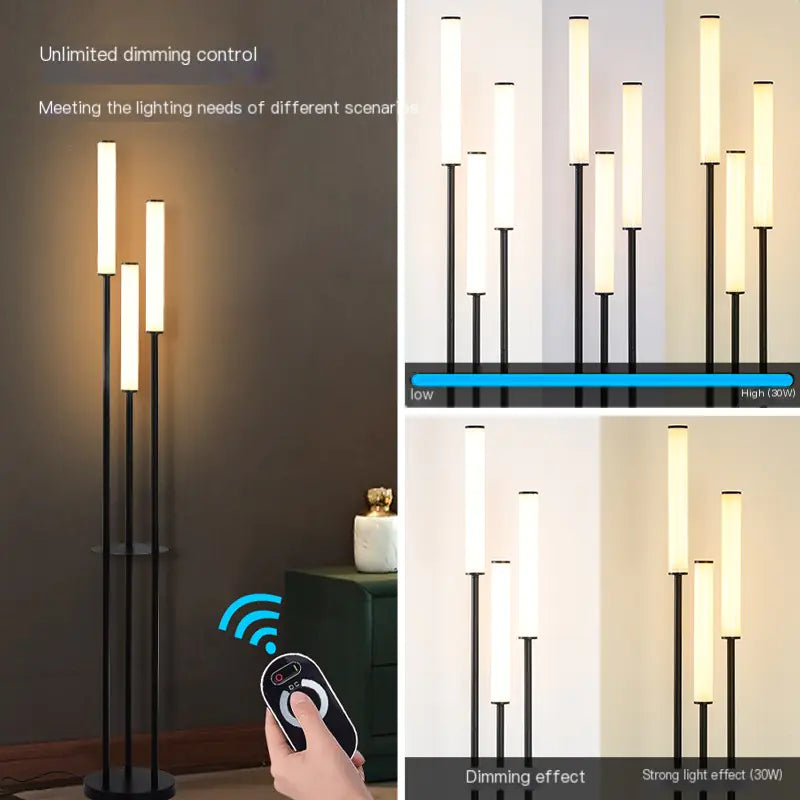 Chic Triple-Head LED Floor Lamp