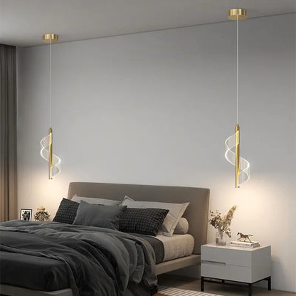 Modern Minimalist Single Pendant Light for Bedroom