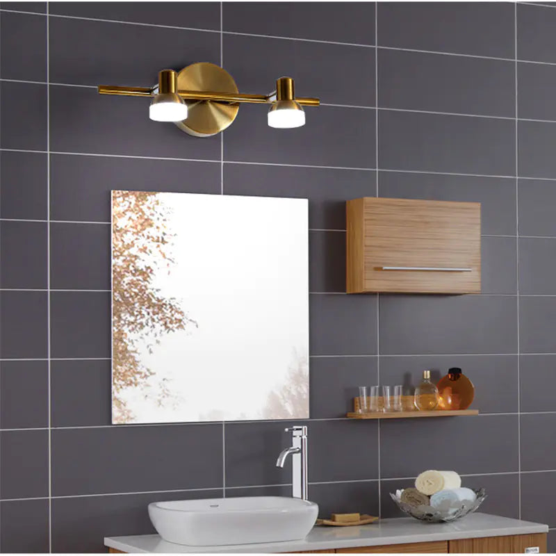 Modern Copper Wall Light for Bathroom Vanity Mirror