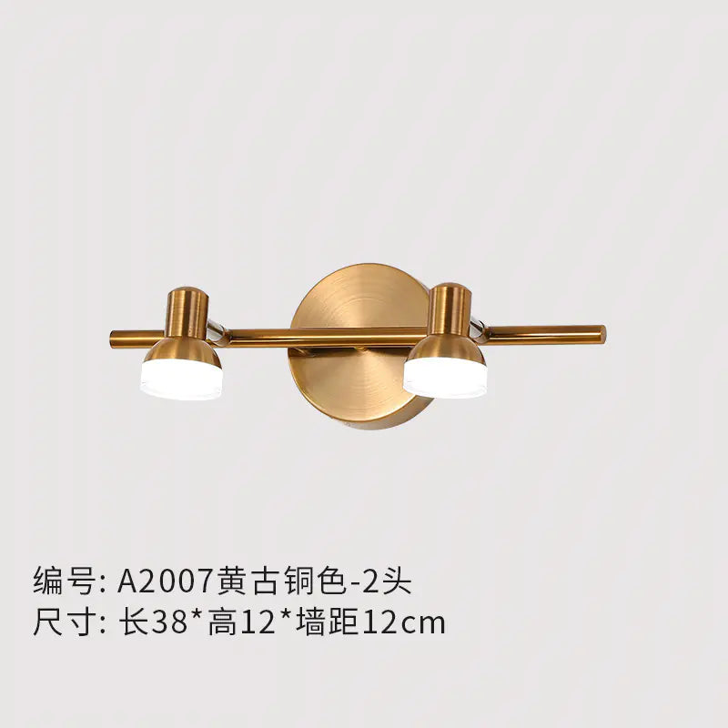 Modern Copper Wall Light for Bathroom Vanity Mirror