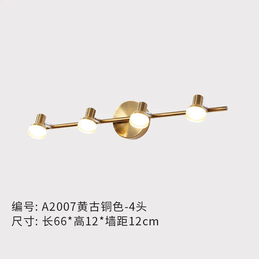 Modern Copper Wall Light for Bathroom Vanity Mirror
