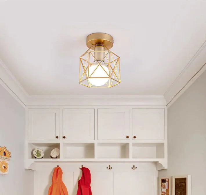 Chic Iron Ceiling Lamp for Aisle & Balcony