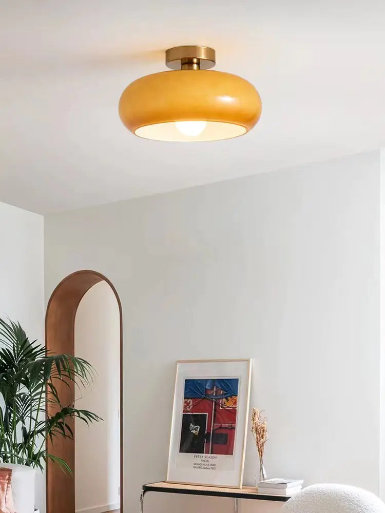 Vintage Nordic Brass Ceiling Lamp