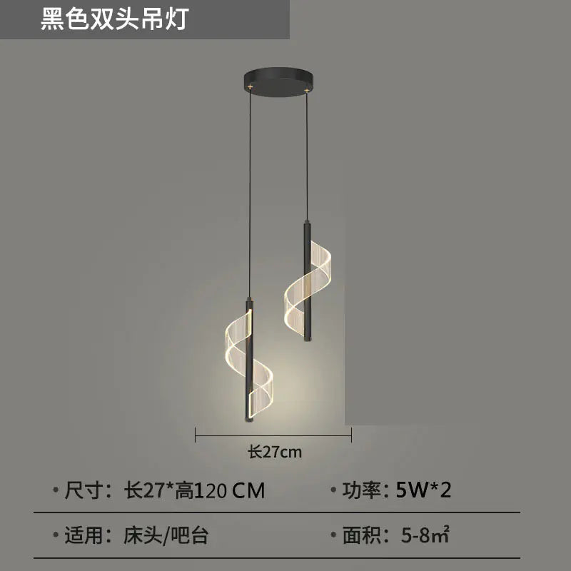 Modern Minimalist Single Pendant Light for Bedroom