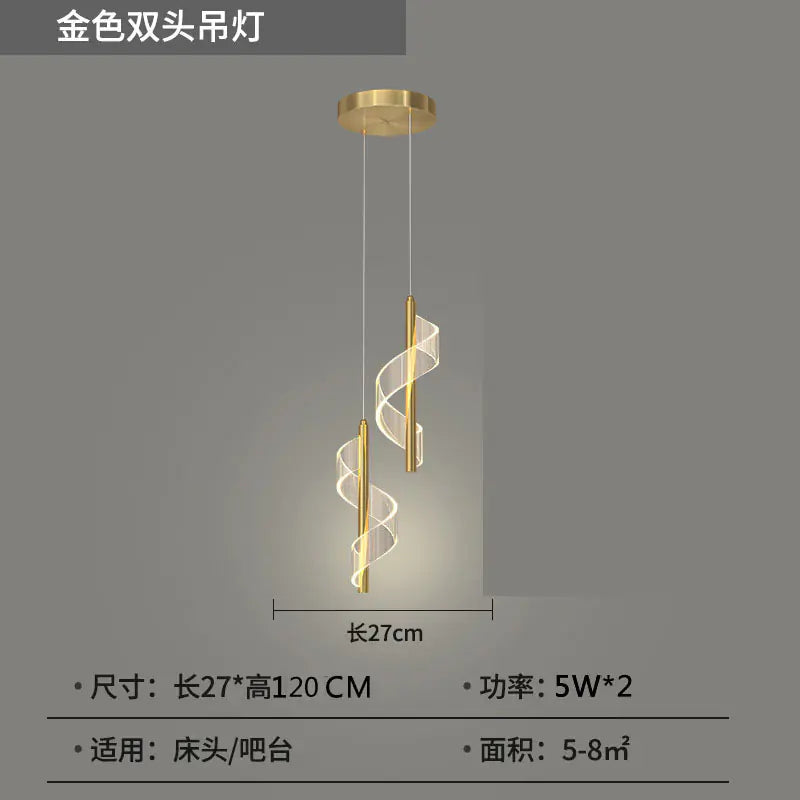 Modern Minimalist Single Pendant Light for Bedroom