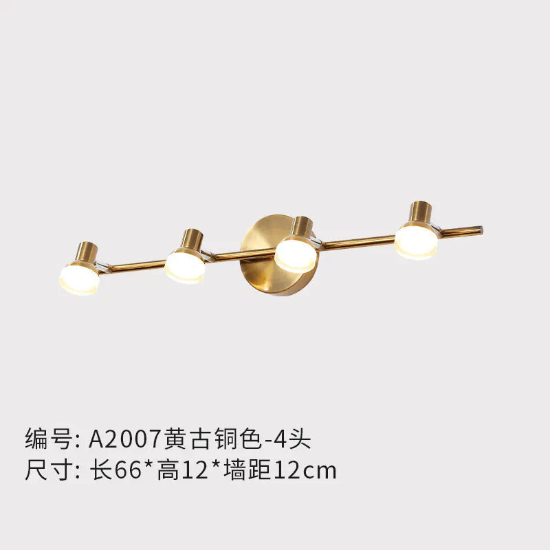 Modern Copper Wall Light for Bathroom Vanity Mirror