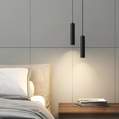 Modern Minimalist LED Cylinder Pendant Light