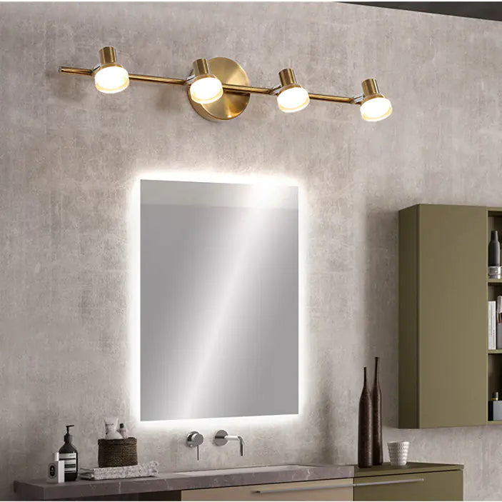 Modern Copper Wall Light for Bathroom Vanity Mirror